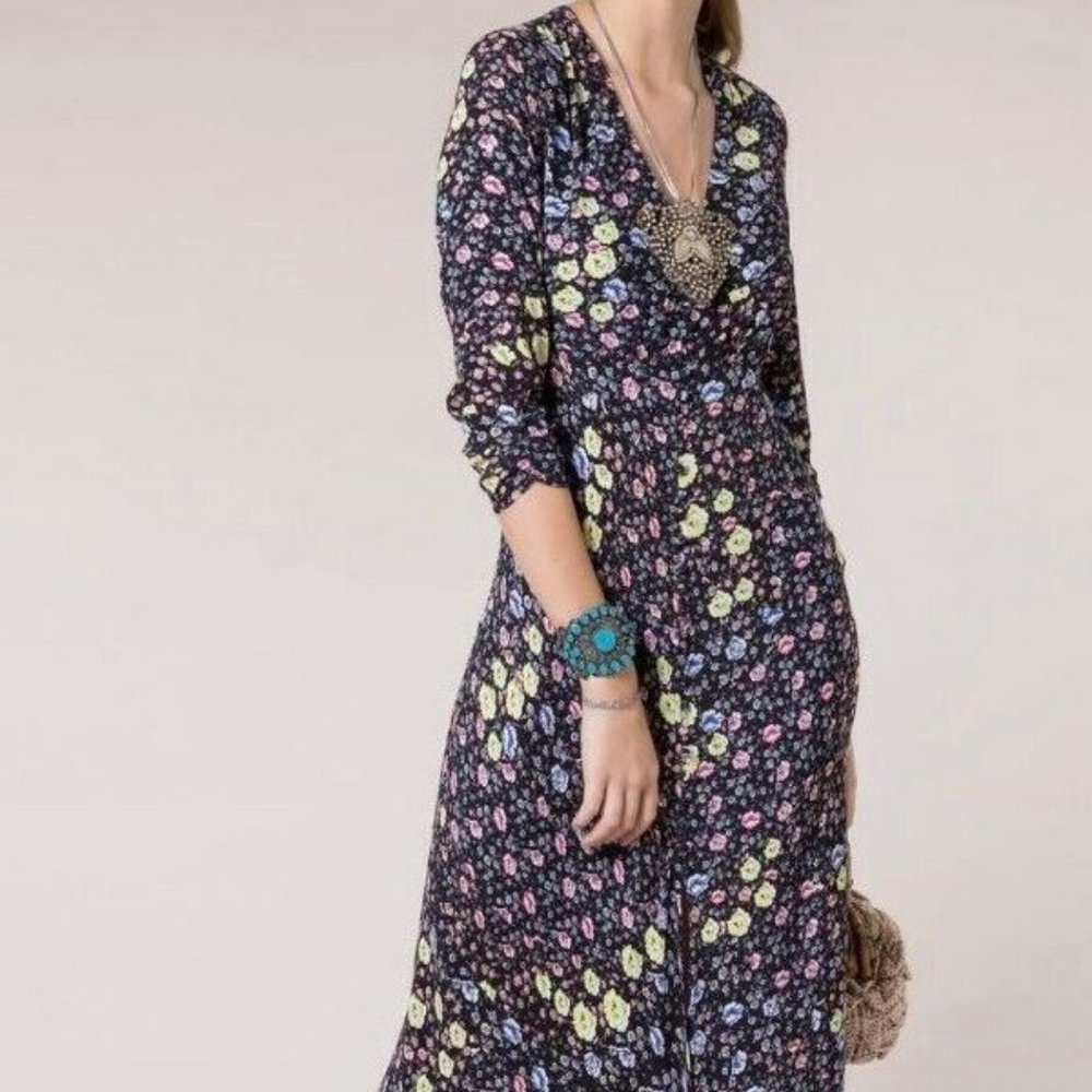 Rixo London Katie Dress Bunch Floral Maxi Size L